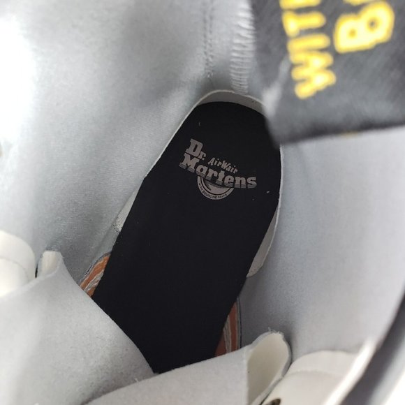 Dr Martens Airwair Zavala Smooth Leather White Boots Mens Size 9 / Wmns Size 10 - Picture 10 of 11